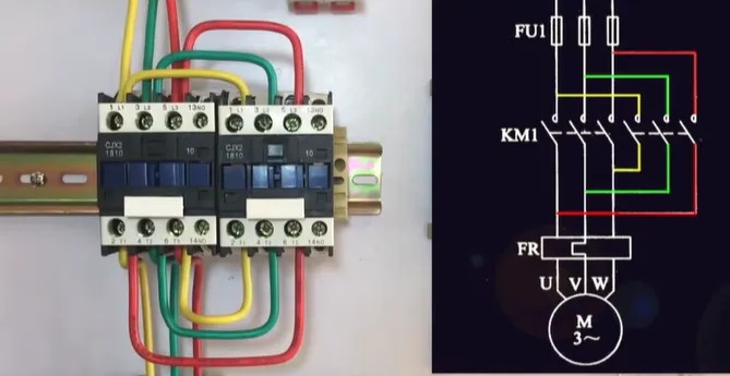 电动机正反转实物图.png